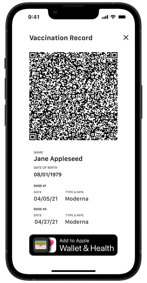 smart health card apple wallet|apple wallet health records.